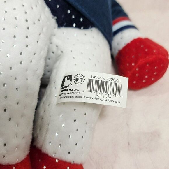 Genuine Merchandise 12" MLB Mascot Factory 12" Unicorn Plush Toy Nationals - Picture 9 of 10